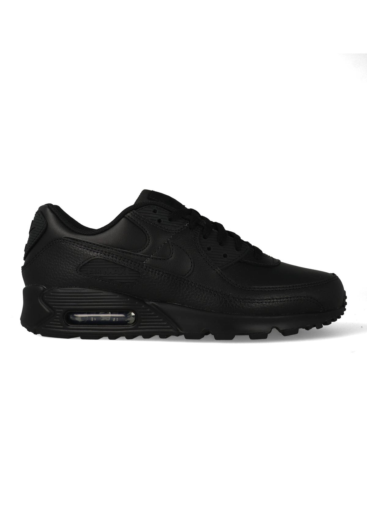 Nike Air Max 90 Leather "Triple Black" Zwart