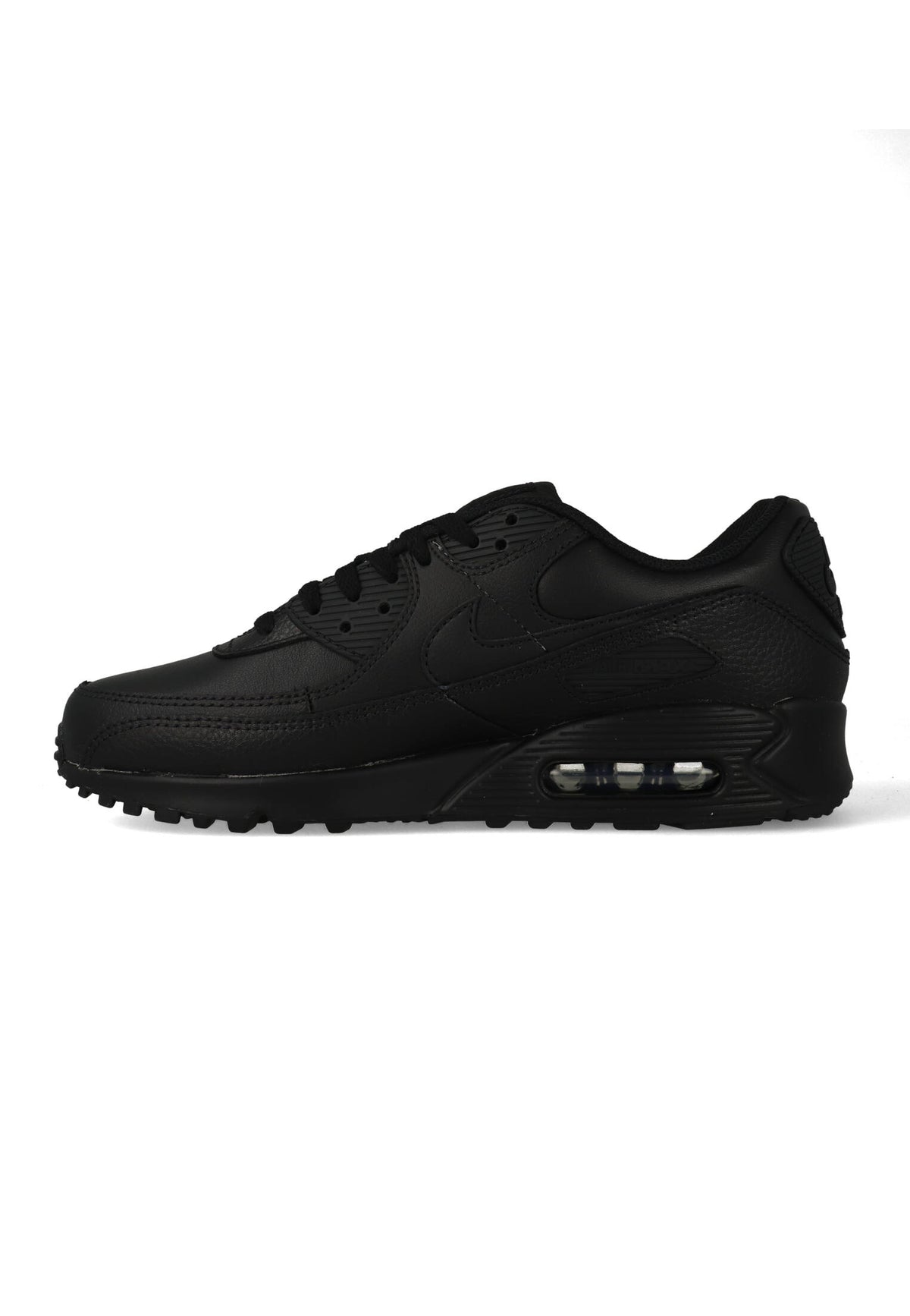 Nike Air Max 90 Leather "Triple Black" Zwart