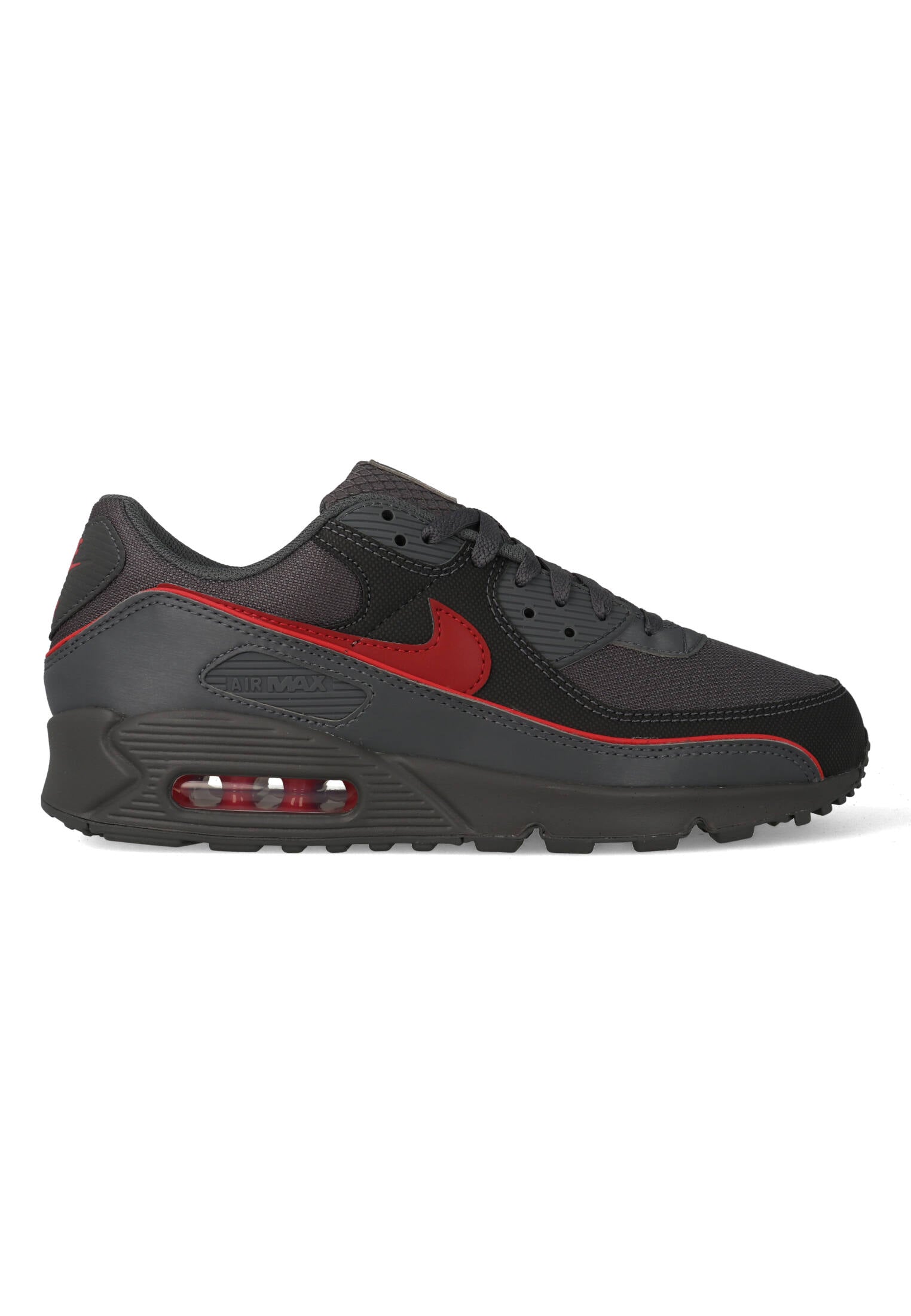 Nike Air Max 90 Premium "Iron Grey University Red" Grijs / Rood