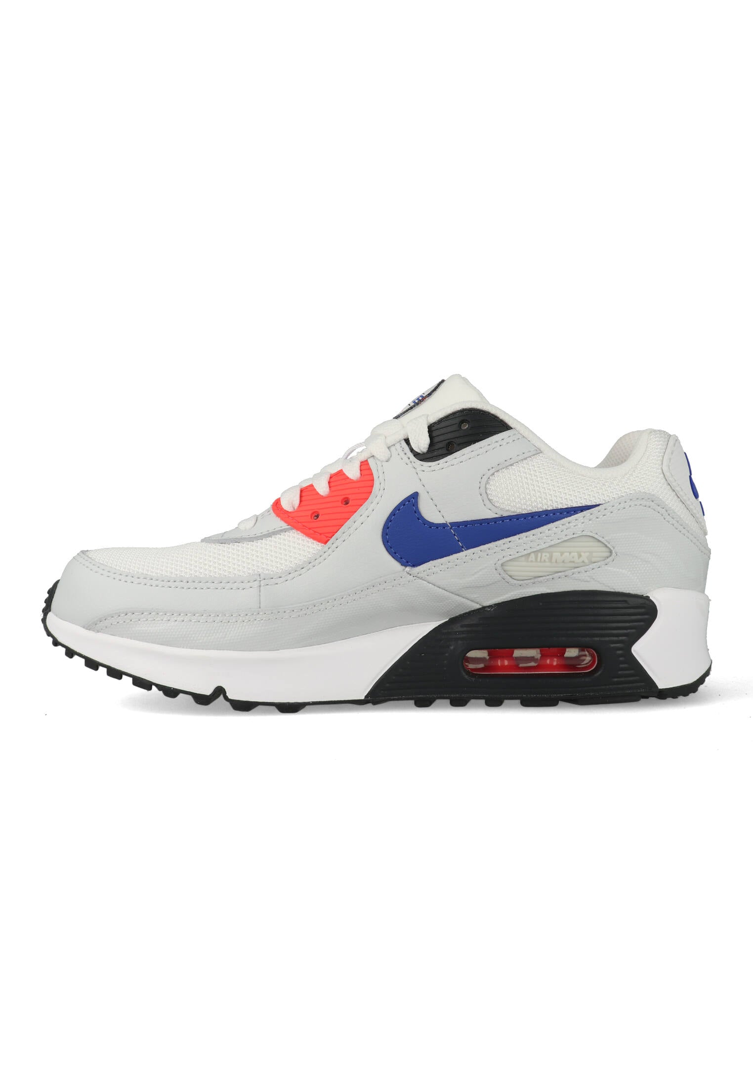 Nike Air Max 90 SE GS "White Dust Bright Crimson Game Royal" Wit / Grijs