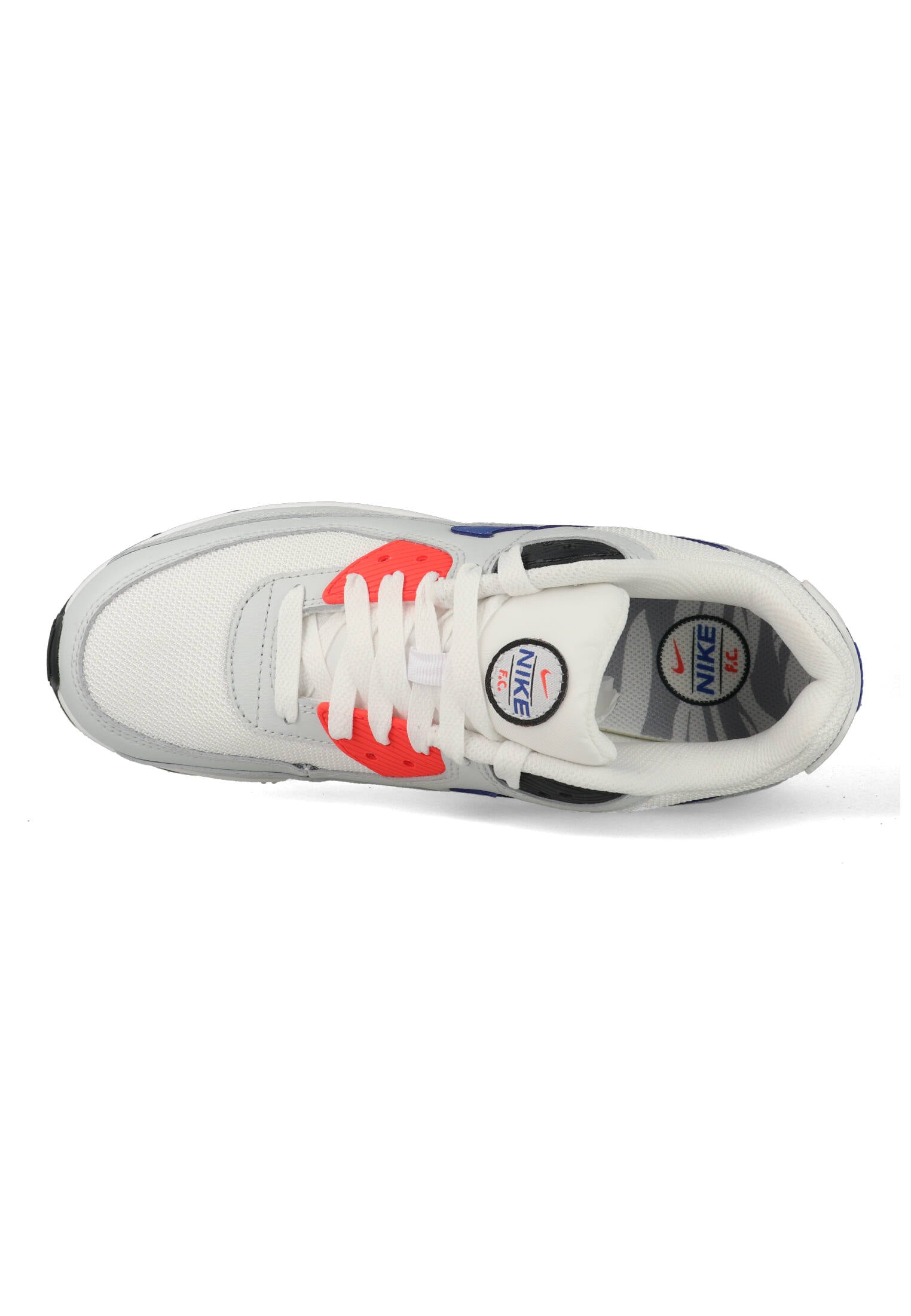 Nike Air Max 90 SE GS "White Dust Bright Crimson Game Royal" Wit / Grijs