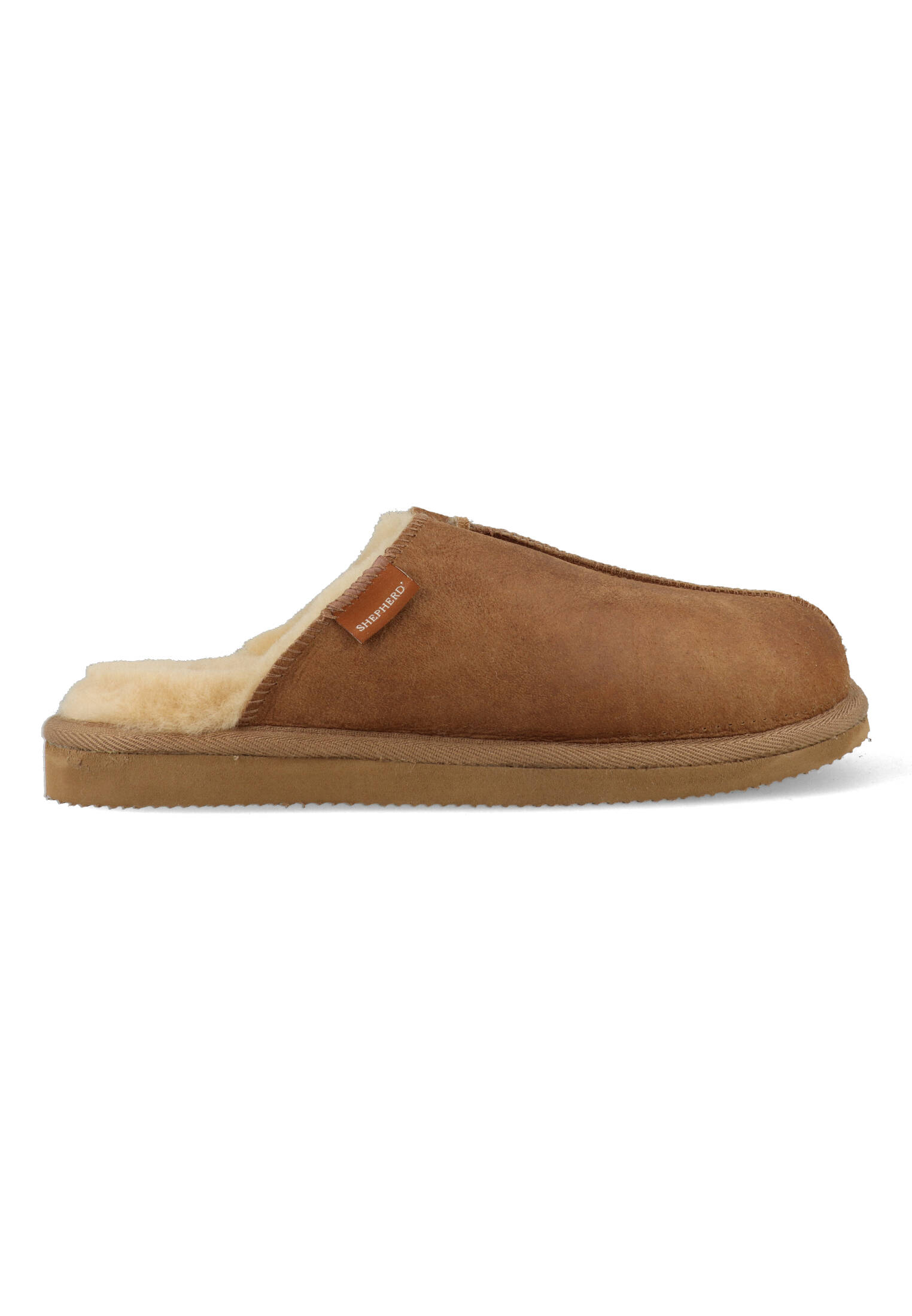 Shepherd Pantoffels Hugo 1201052 Bruin-41 maat 41 afbeelding