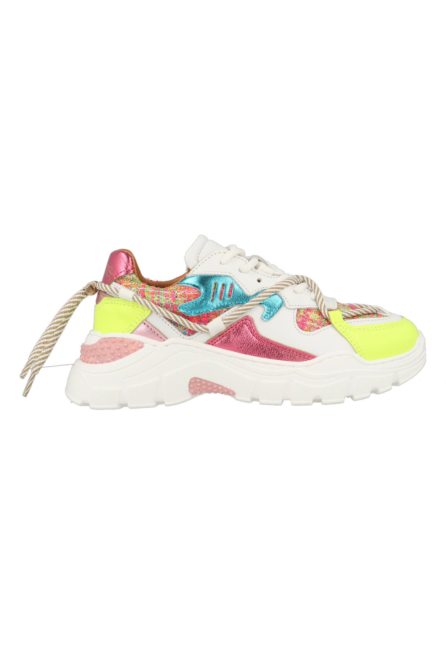 DWRS Kids Jupiter Tweed J5554KC-02-5377 Roze / Geel-35 maat 35 afbeelding