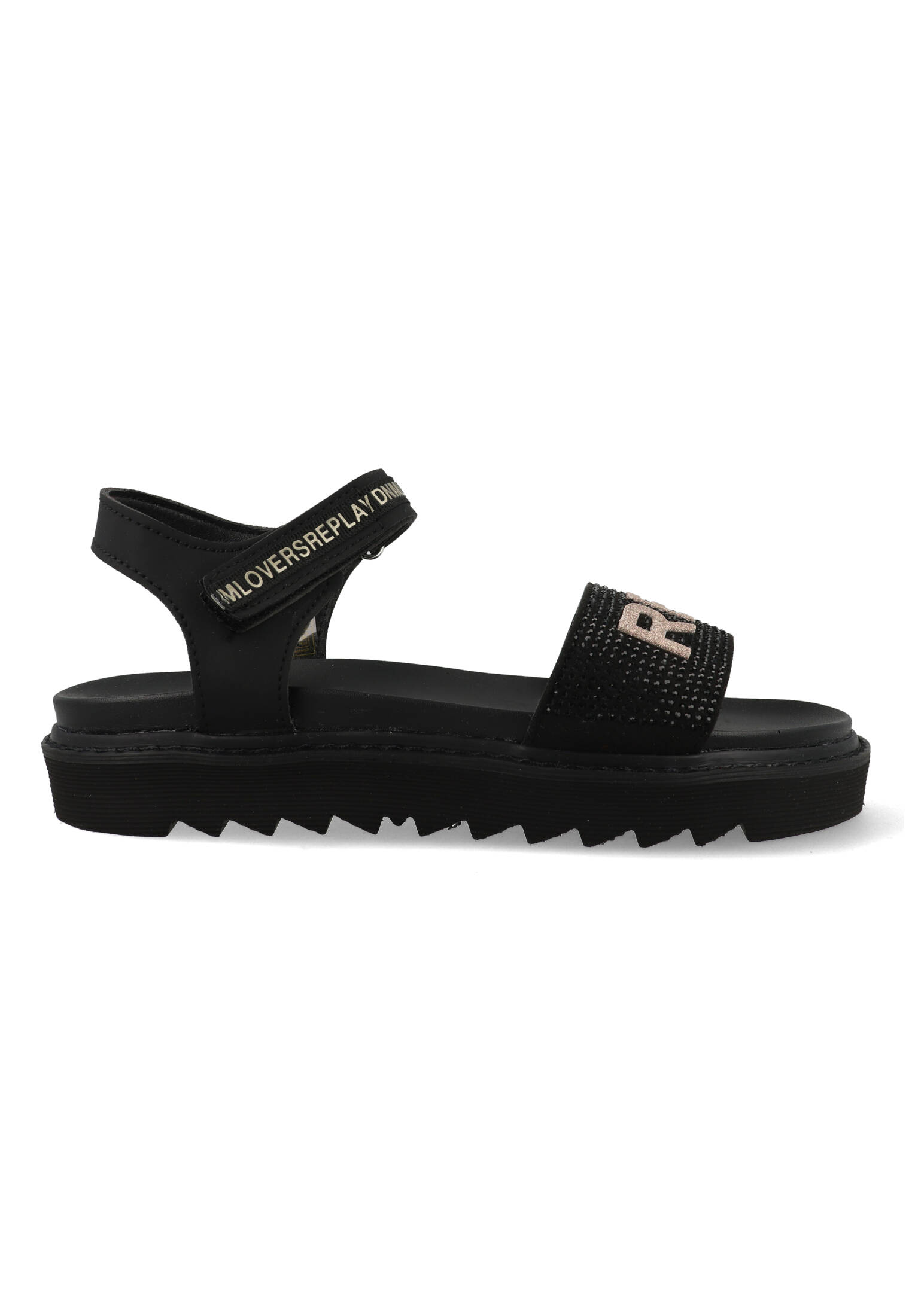 Replay Sandalen JT420007S-0168 Zwart / Goud-30 maat 30 afbeelding