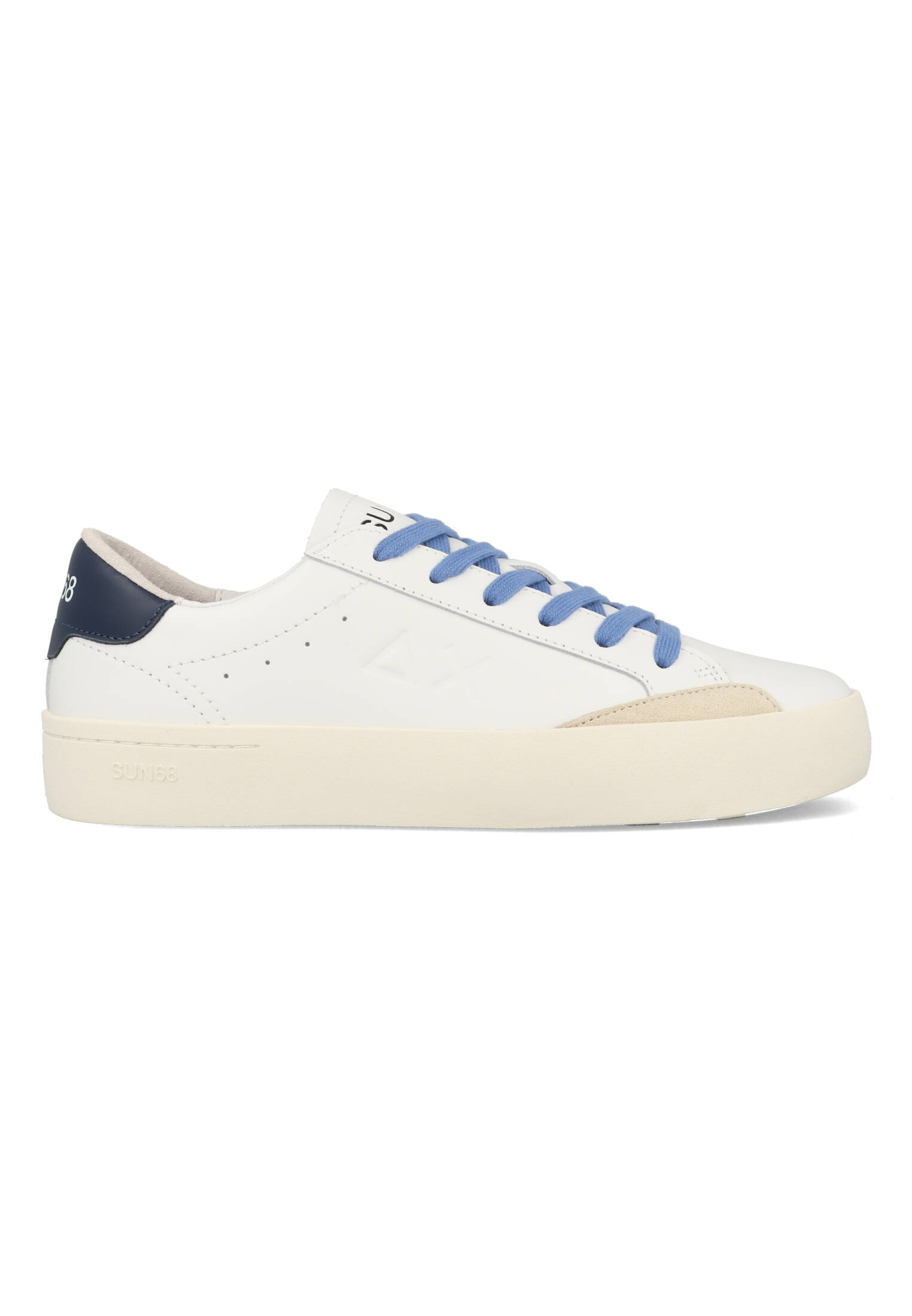 SUN68 Street Leather Z34140_0107 Wit / Blauw-40 maat 40